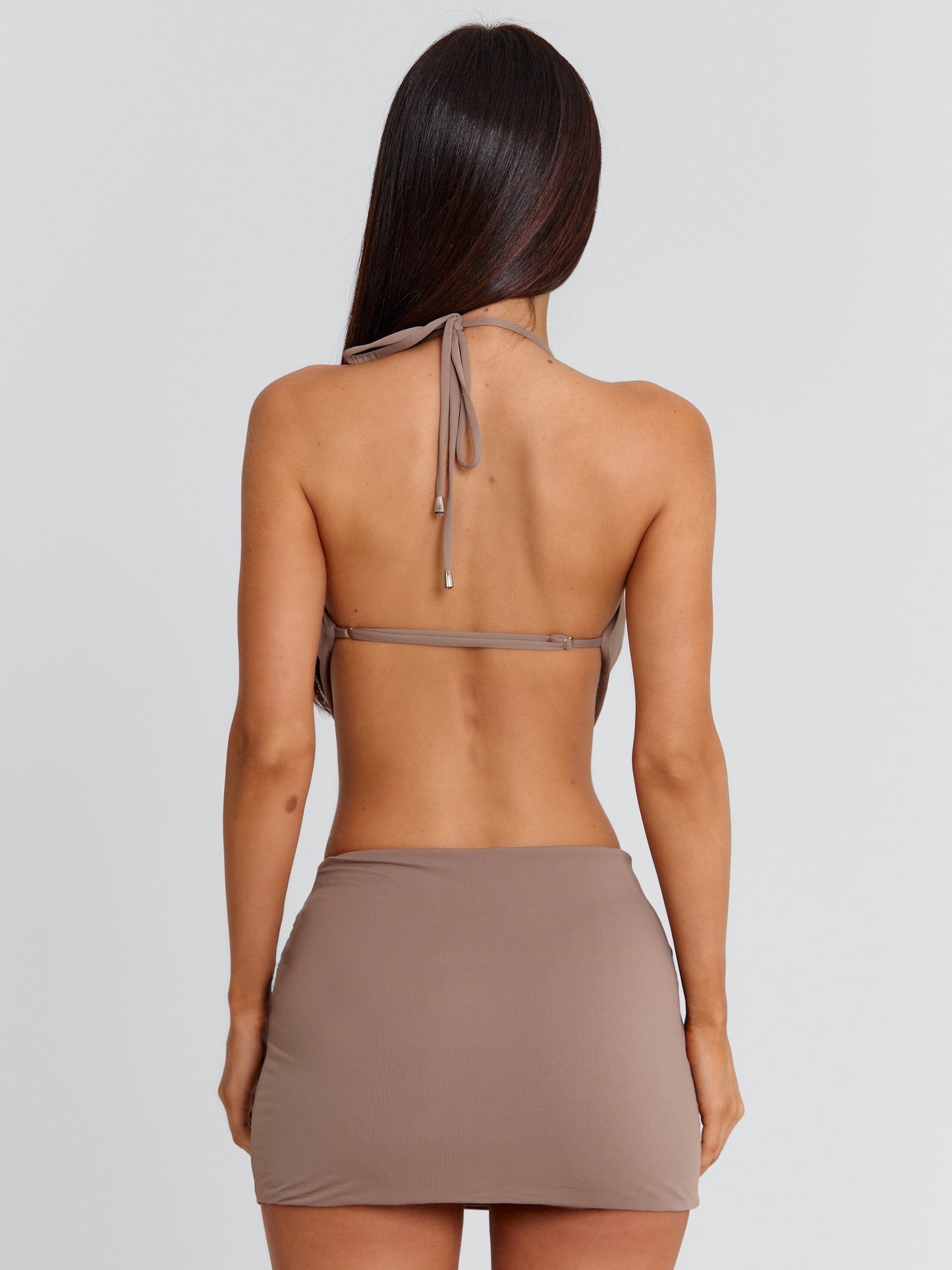 ELLY MINI DRESS BROWN