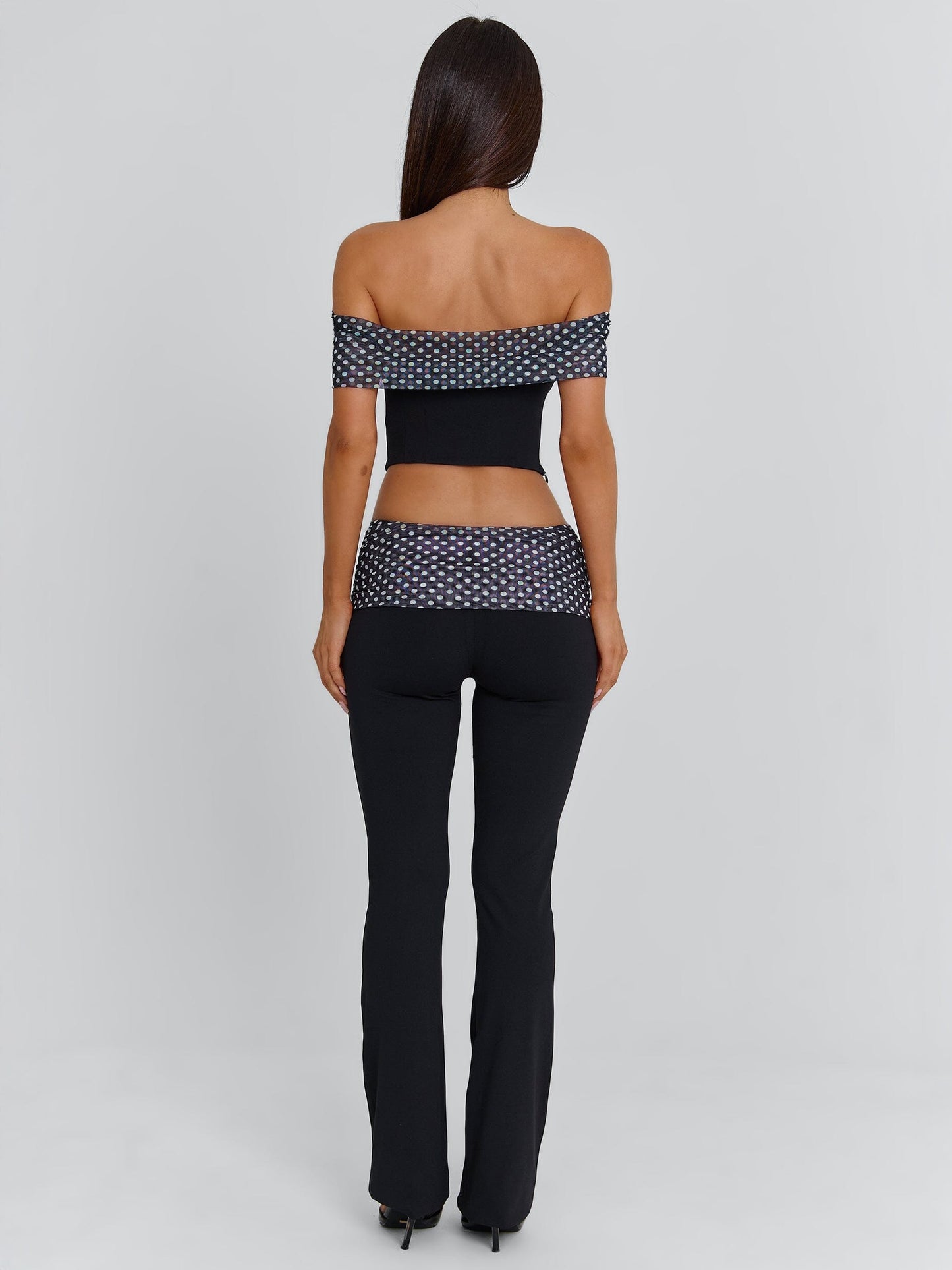 EMIL PANT BLACK POLKA DOT