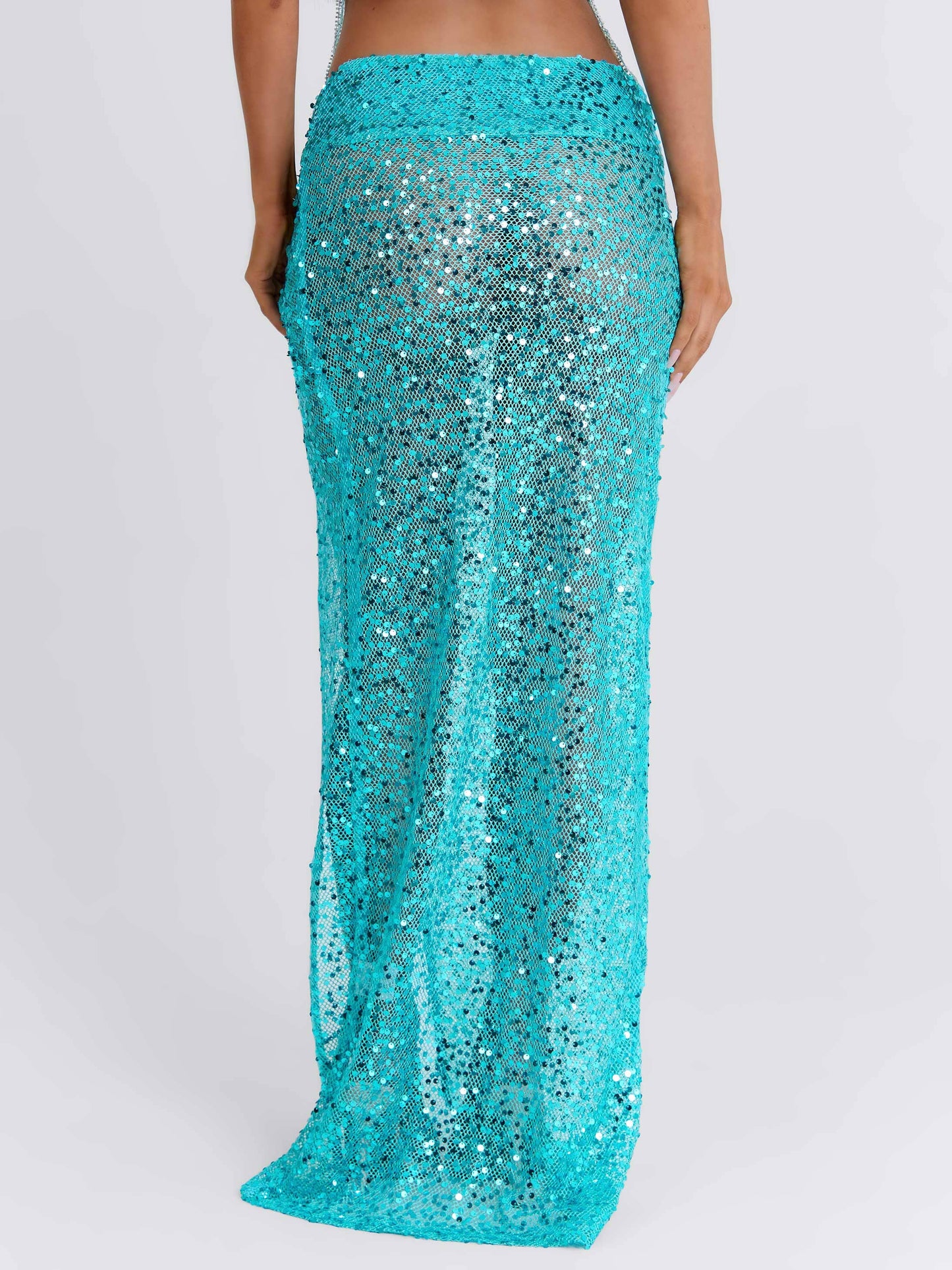 HARRPER MAXI SKIRT TURQUOISE