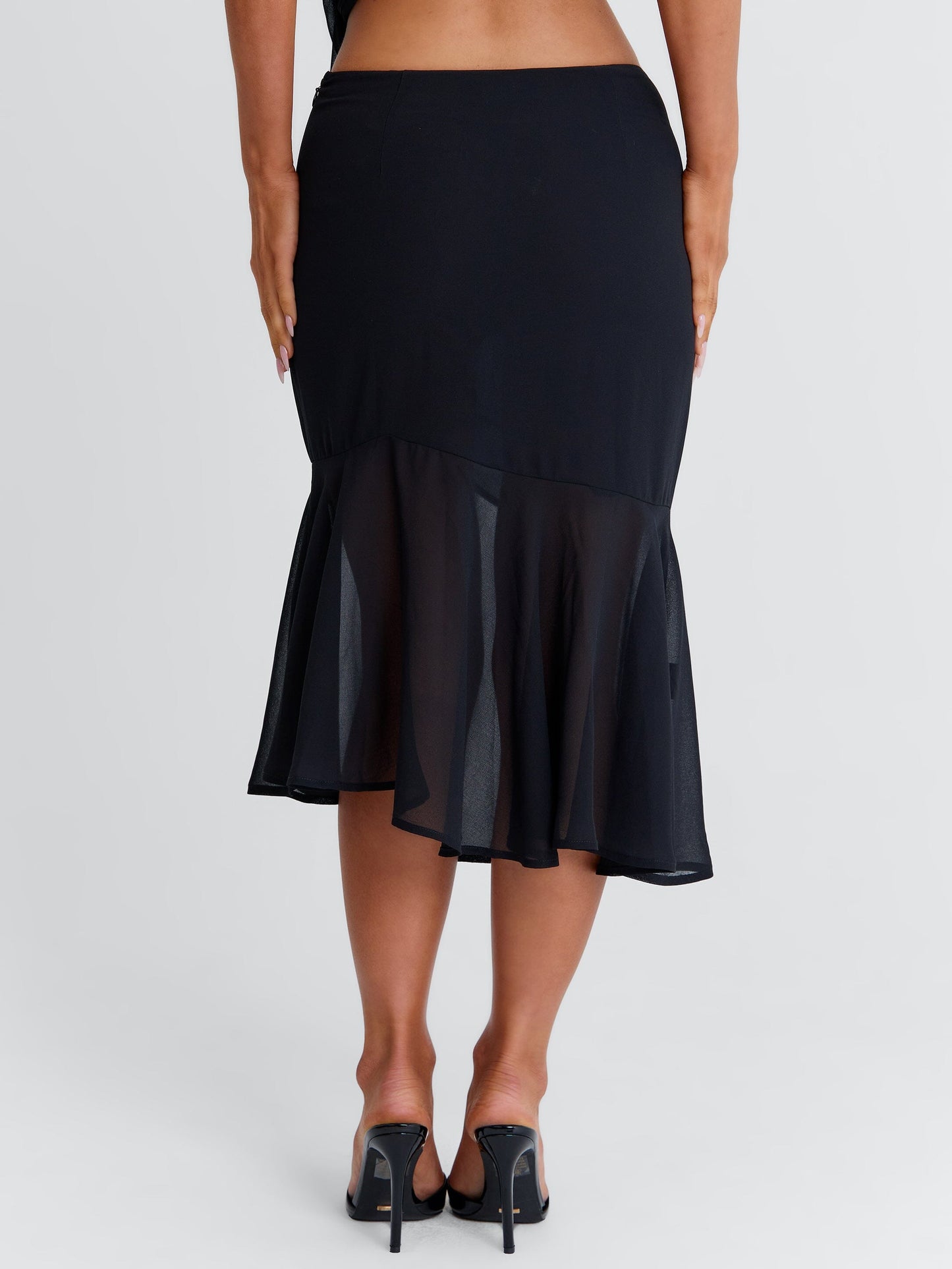 ITZELI MIDI SKIRT BLACK