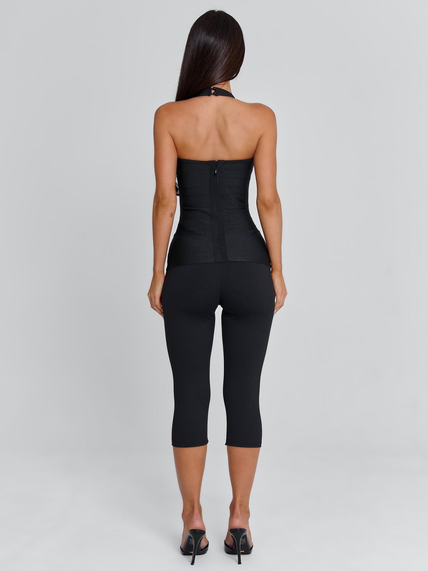 KARNE CAPRI JUMPSUIT BLACK
