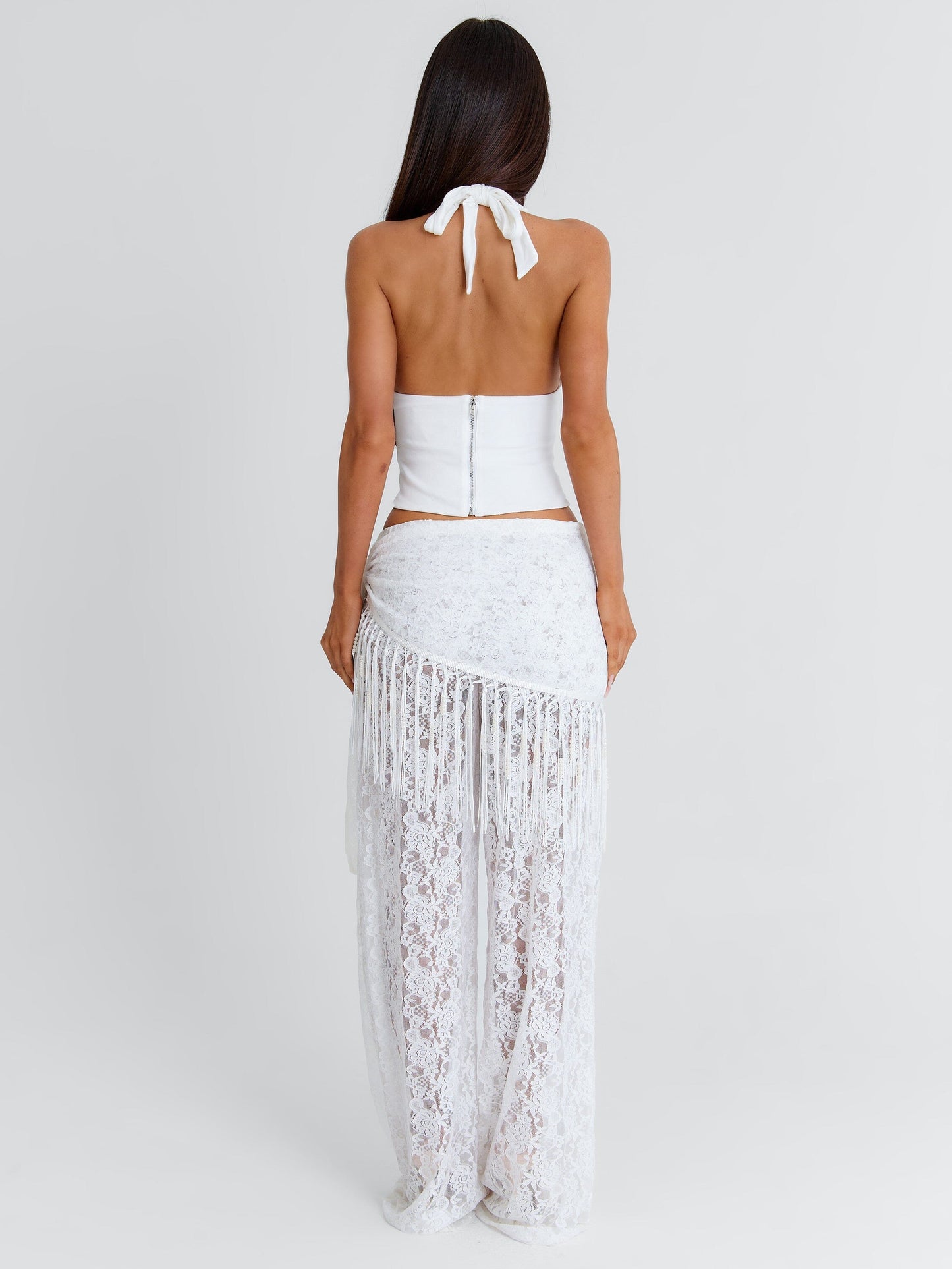 NAE CORSET TOP WHITE
