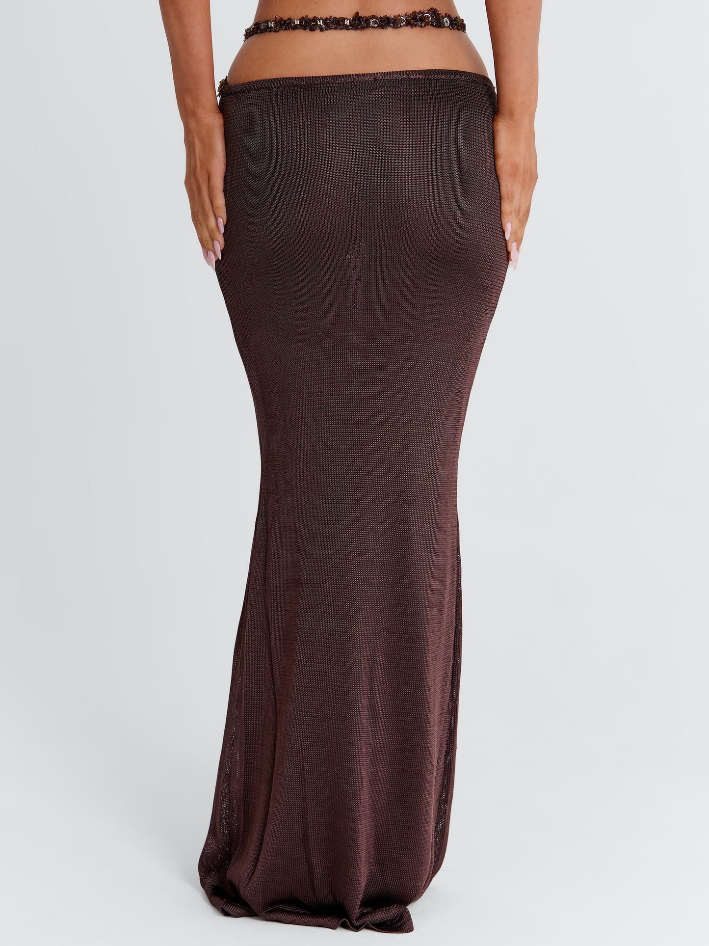 RAI MAXI SKIRT CHOCOLATE