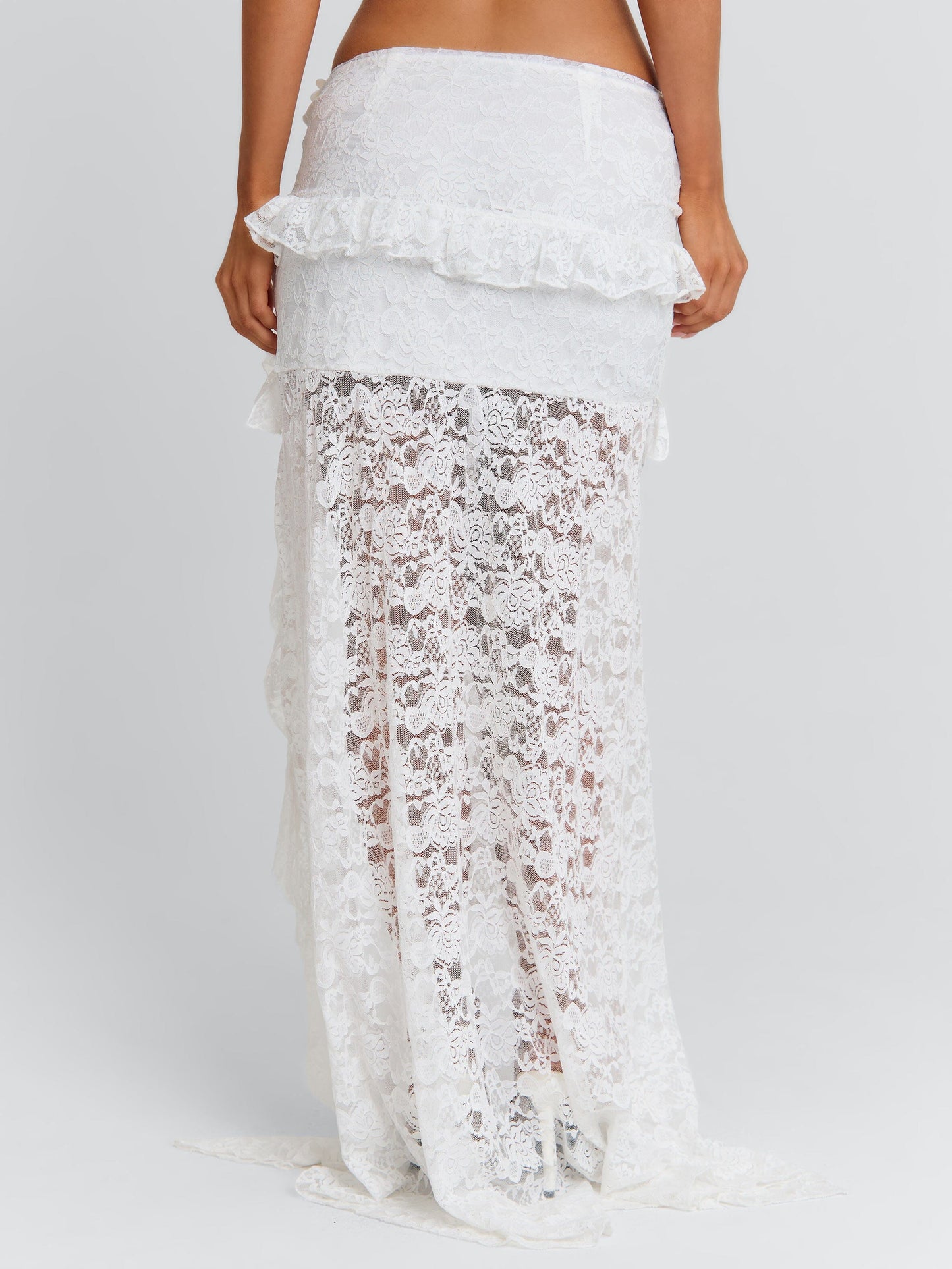 RIVANA MAXI SKIRT WHITE