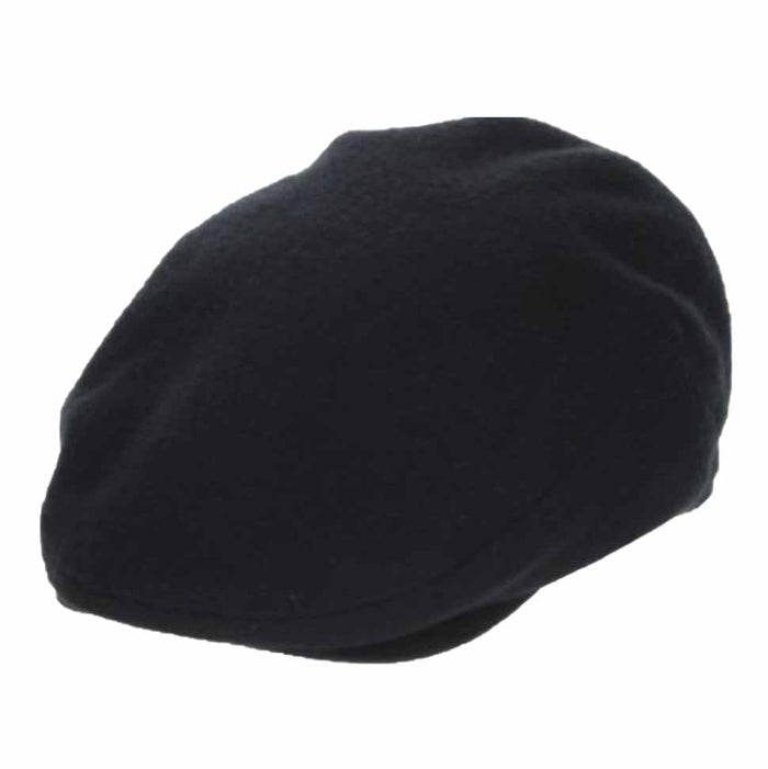 Cashmere Feel Wool Blend Ivy Cap - Stetson Hats Flat Cap Stetson Hats STW413-BLK3 Black Large