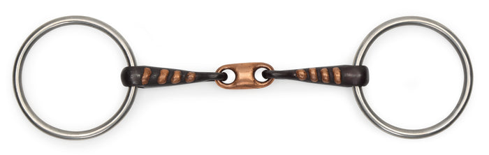 Copper Lozenge Snaffle with Raised Rib
