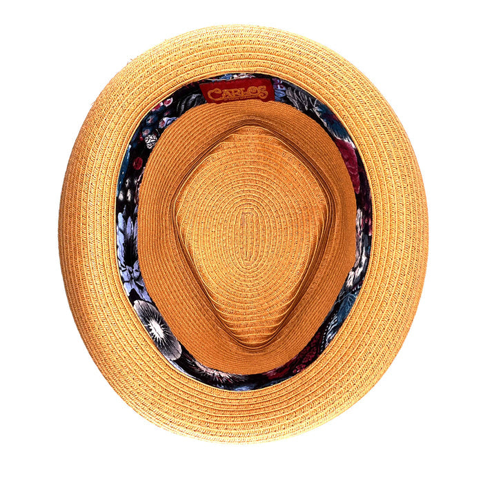 Diamond Crown Porkpie Hat with Guitar Pin - Carlos Santana Hats Fedora Hat Santana Hats
