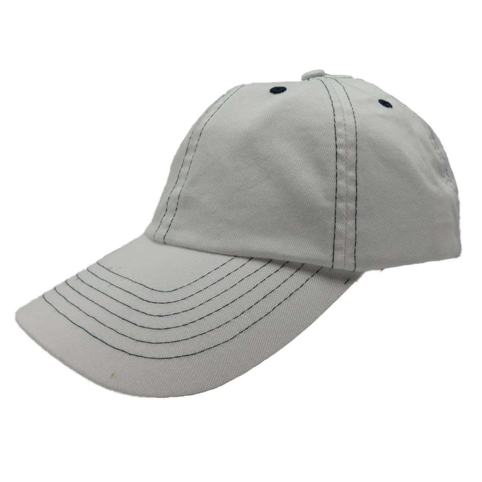 DPC Baseball Cap Cap Dorfman Hat Co. MSCT920OL White