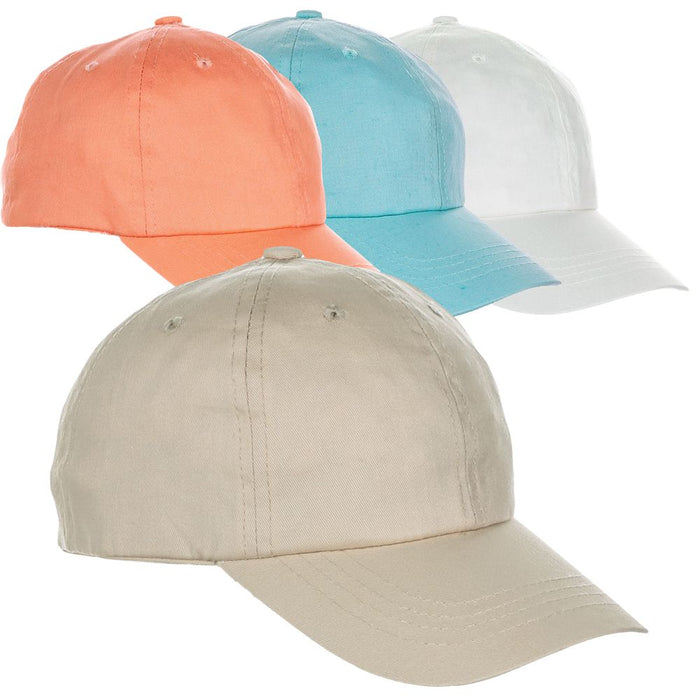 DPC Unstructured Cotton Baseball Cap with Velcro® Closure Cap Dorfman Hat Co. BC374-KAKI Khaki