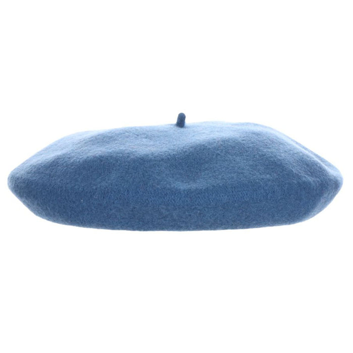 Frenchy Wool Beret - Scala Hats Beanie Scala Hats 50-MDNGT Blue