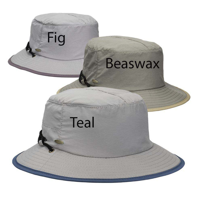 Petite Nylon Bucket Hat with Chin Cord - Scala Hats Trail Hat Scala Hats LC831-BEAS Beaswax S/M (55-57 cm)