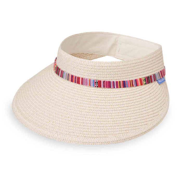 Sedona Sun Visor by Wallaroo Hat Company Visor Cap Wallaroo Hats SEDVIS-NA Natural OS