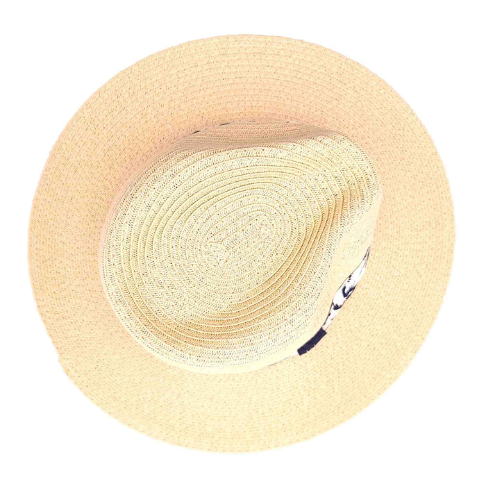 Small Size Fedora Hat with Palm Print Cotton Band - Sunny Dayz™ Safari Hat Sun N Sand Hats