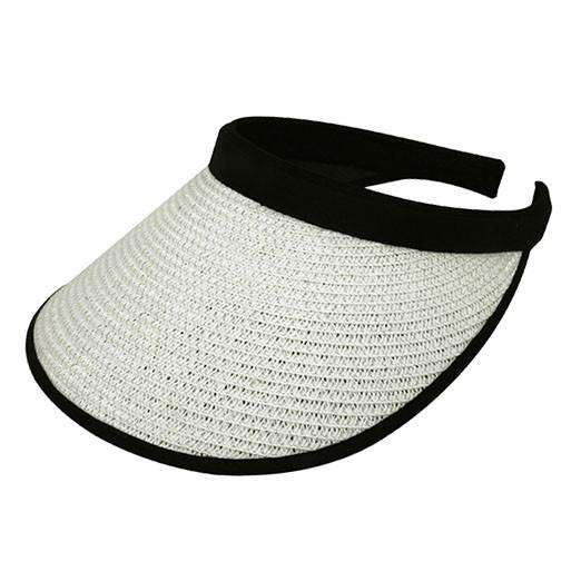 Toyo Straw Clip-on Sun Visor Visor Cap MegaCI MC4128WH White