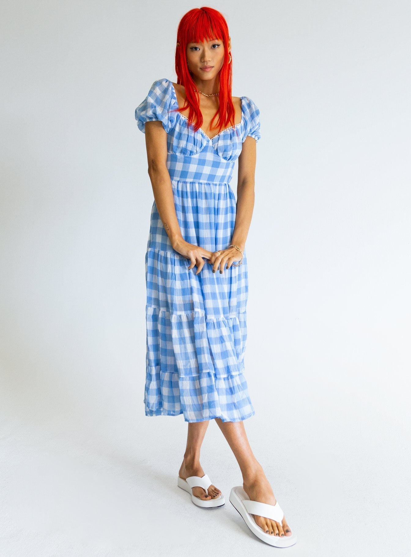 Danny Midi Dress Blue