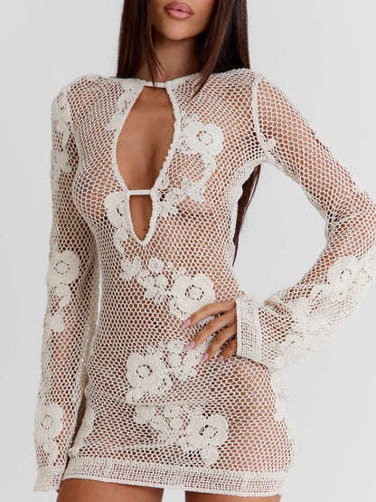 ADELINAE MINI DRESS CREAM