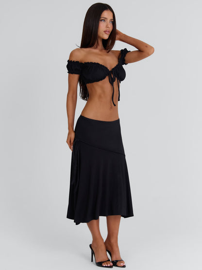 ARRIELLE CROP TOP BLACK