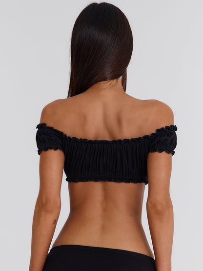 ARRIELLE CROP TOP BLACK