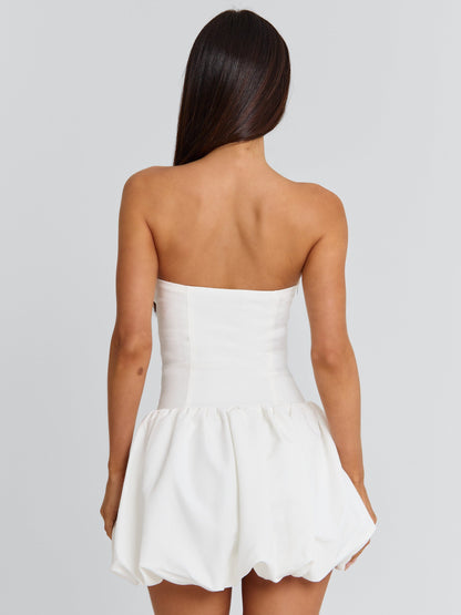 ATHENIA MINI DRESS WHITE