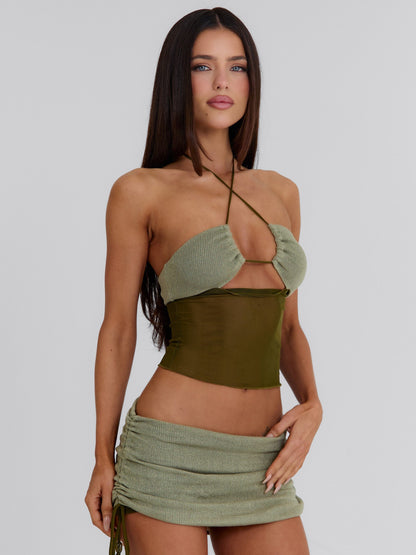 AUBRI SHORTS KHAKI