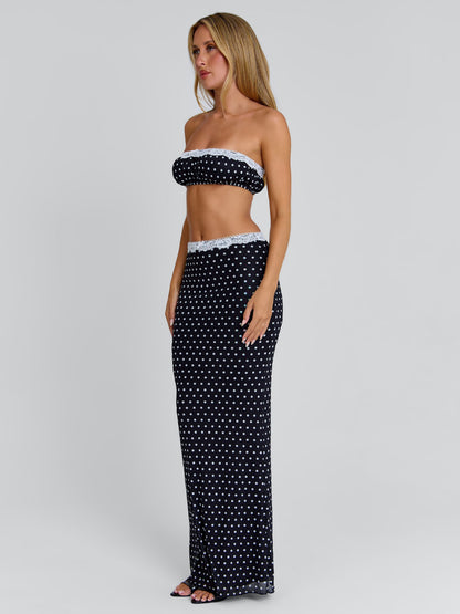 CALI MAXI SKIRT POLKA DOT