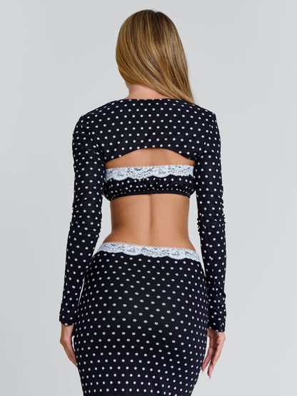 CALI TOP POLKA DOT