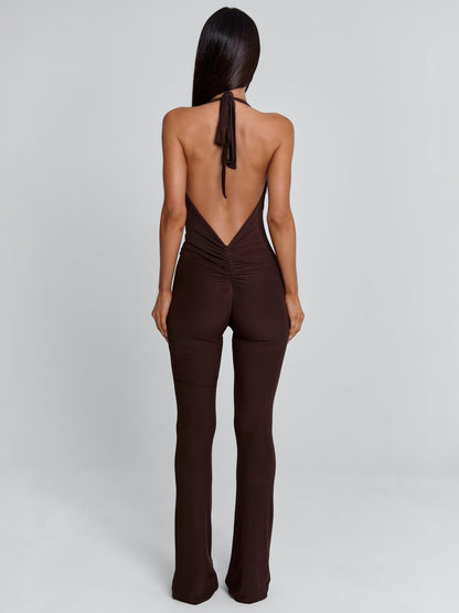 CARYS JUMPSUIT CHOCOLATE