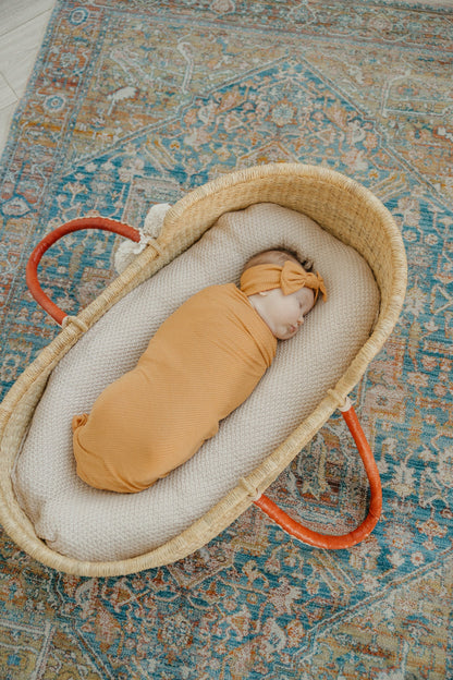 Rib Knit Swaddle Blanket - Dolce