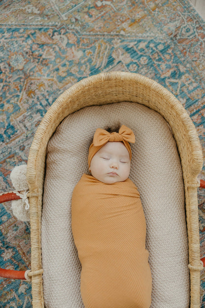 Rib Knit Swaddle Blanket - Dolce