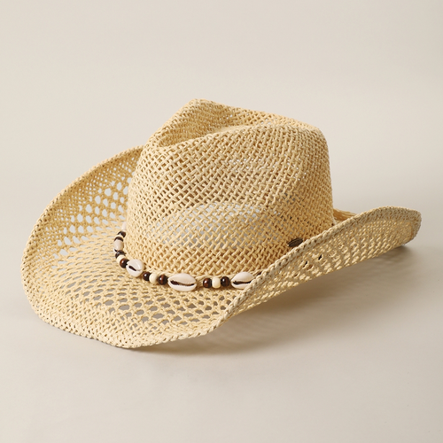 Coastal Paper Straw Cowboy Hat