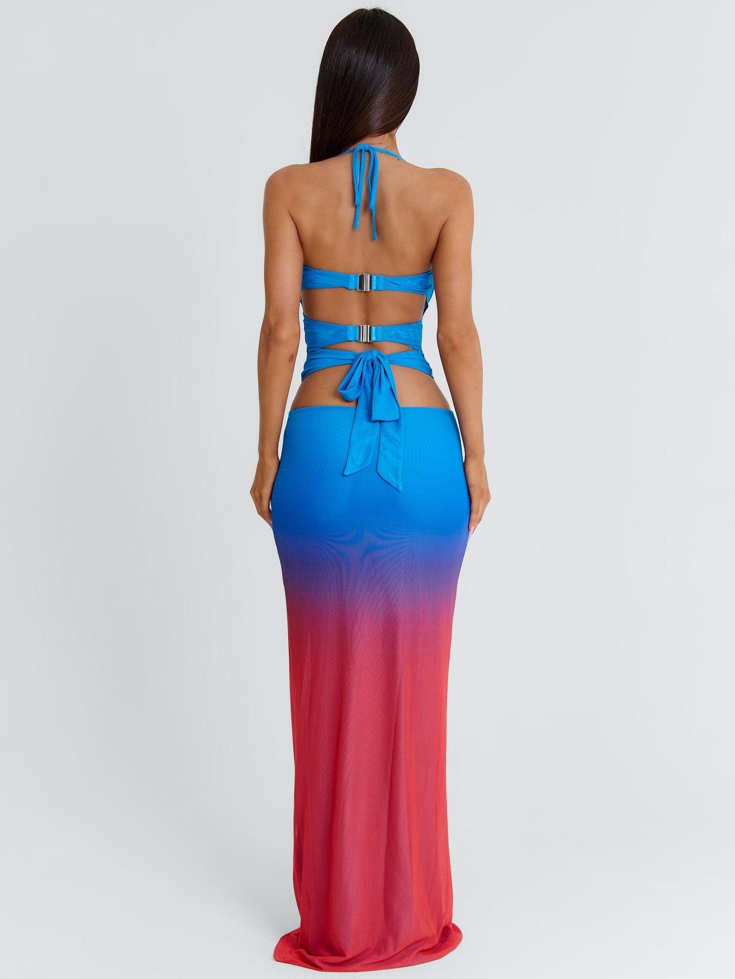 ELLEE MAXI DRESS BLUE OMBRE