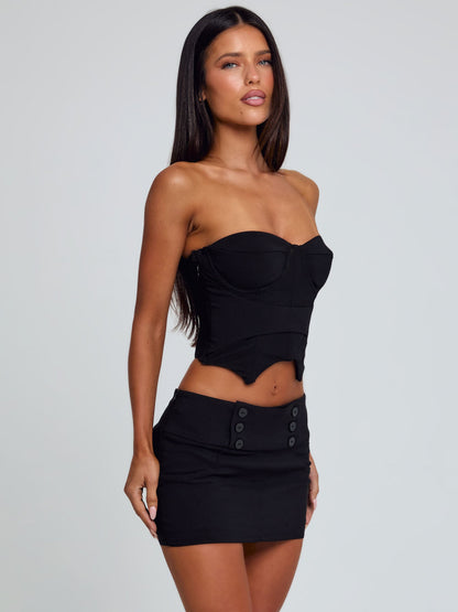 ELLIS MINI SKIRT BLACK