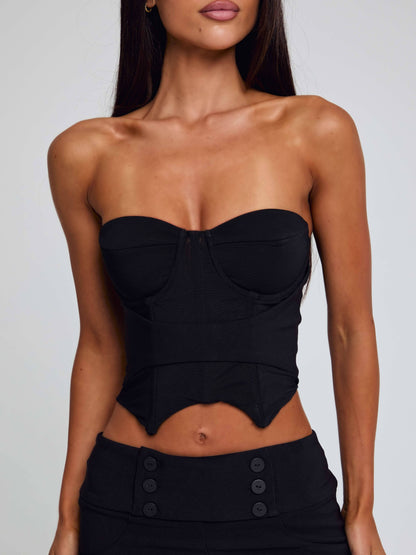 ELLIS CORSET TOP BLACK