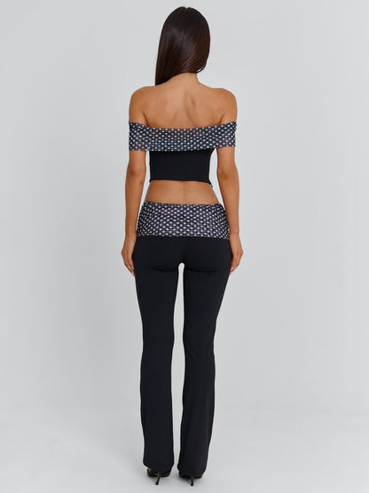 EMIL PANT BLACK POLKA DOT