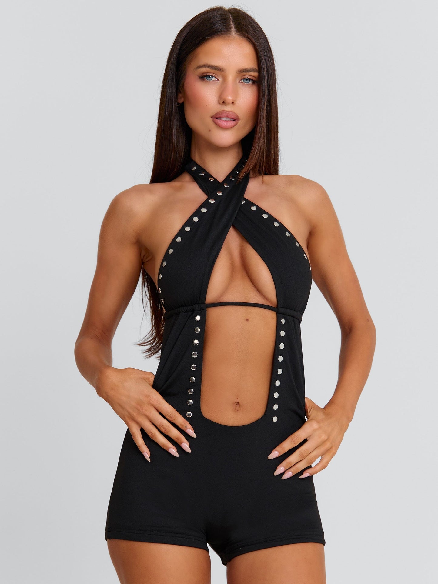 EMILIEE PLAYSUIT BLACK