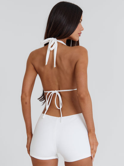 EMILIEE PLAYSUIT WHITE