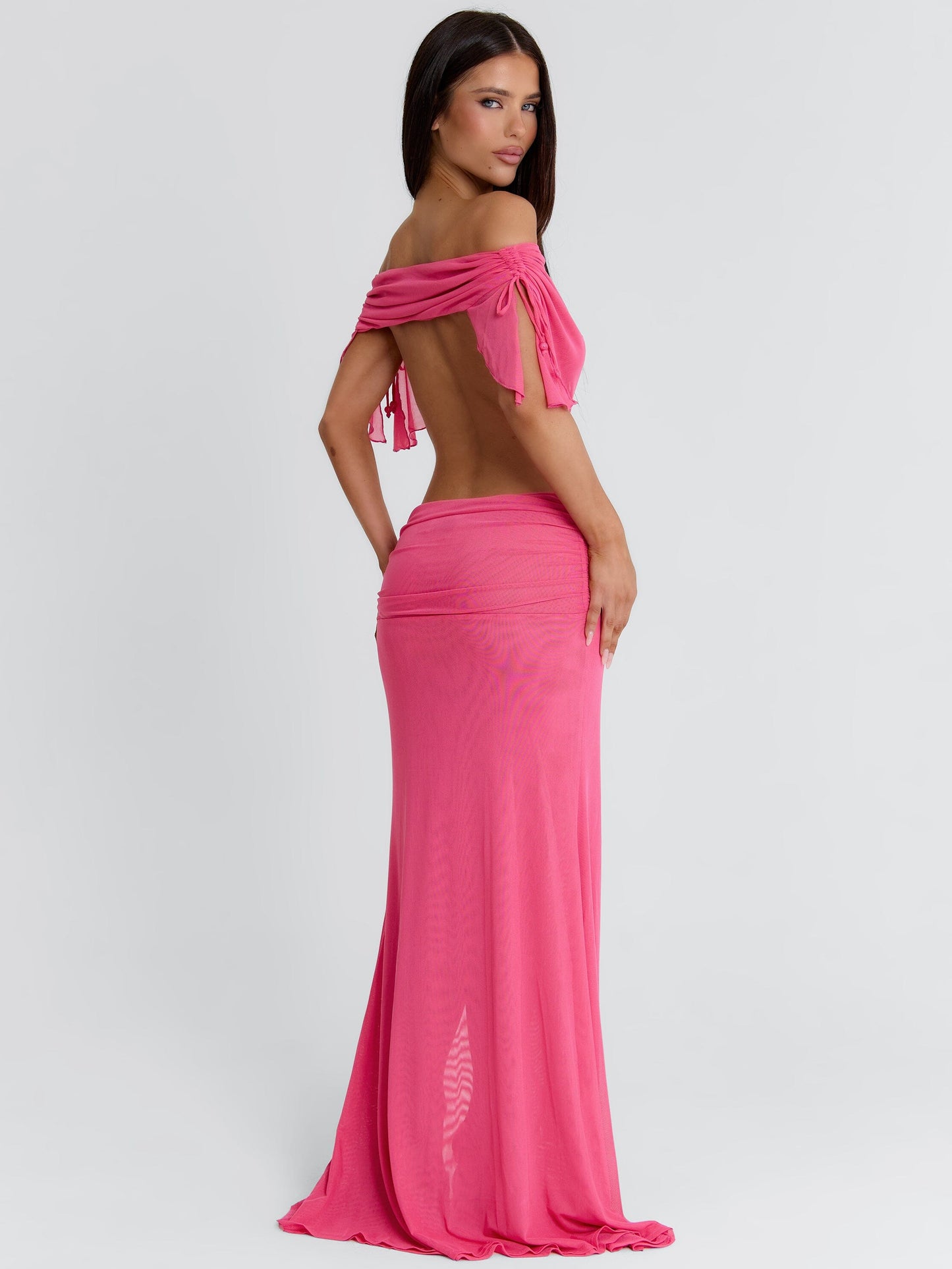 EMMALEY MAXI DRESS HOT PINK