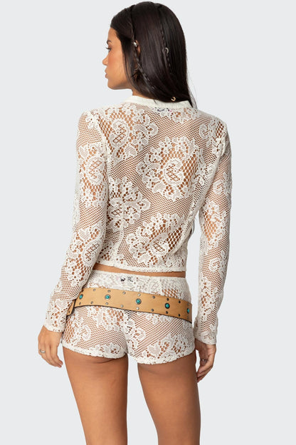 Peyson Sheer Lace Top