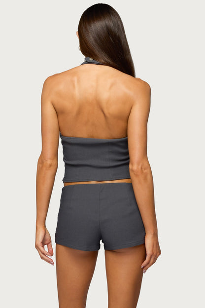Lirah Laced Up Halter Top