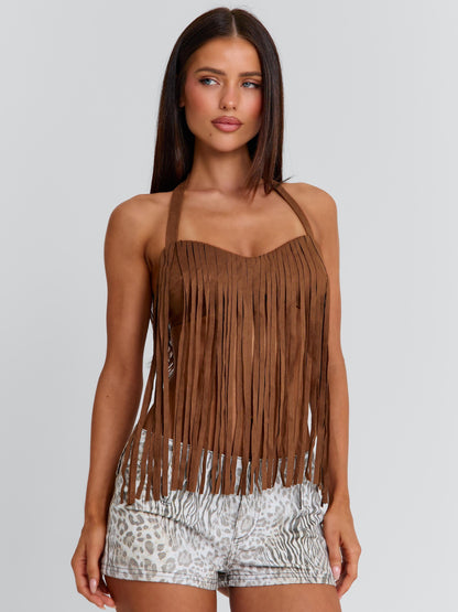 FRANCINE TOP BROWN