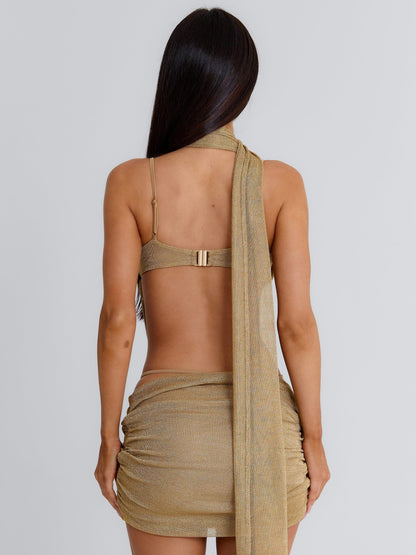 GABE MINI DRESS GOLD