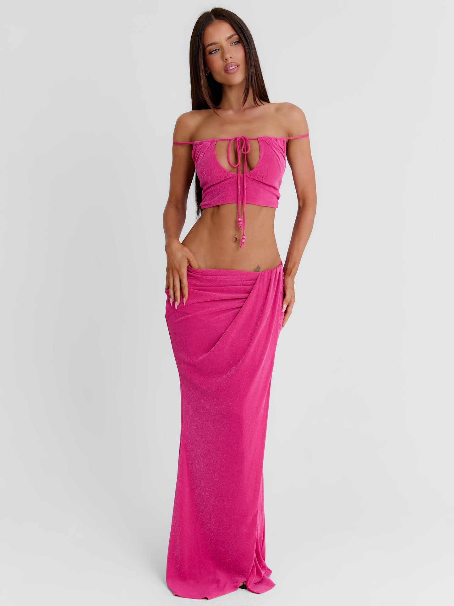 HALLEE CROP TOP PINK