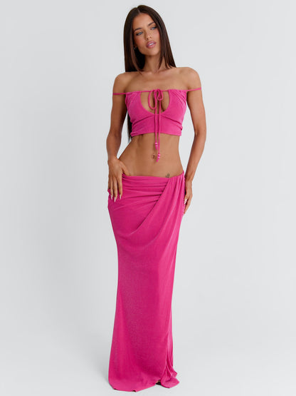 HALLEE CROP TOP PINK