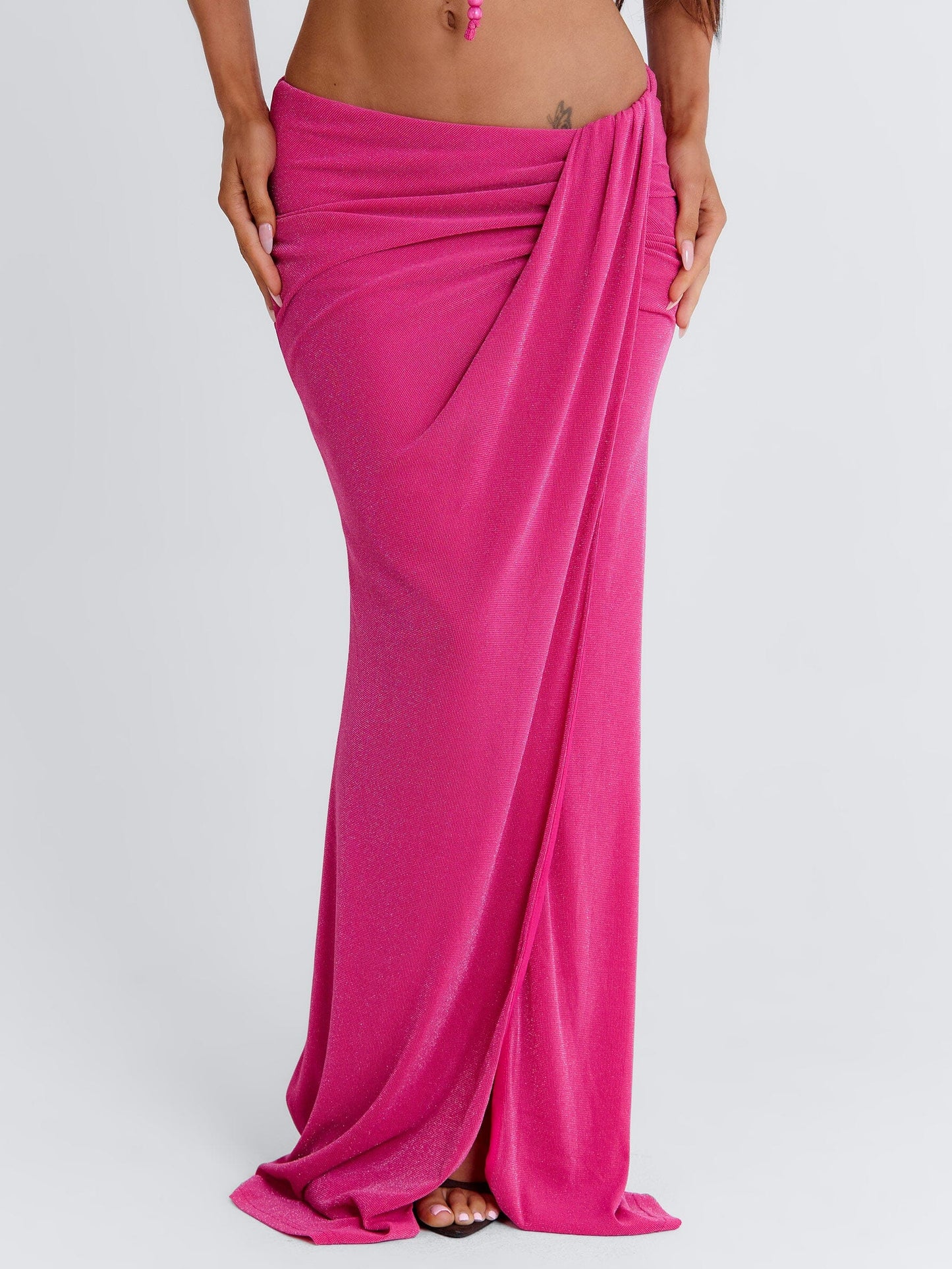 HALLEE MAXI SKIRT PINK