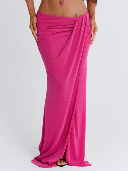 HALLEE MAXI SKIRT PINK