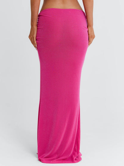 HALLEE MAXI SKIRT PINK
