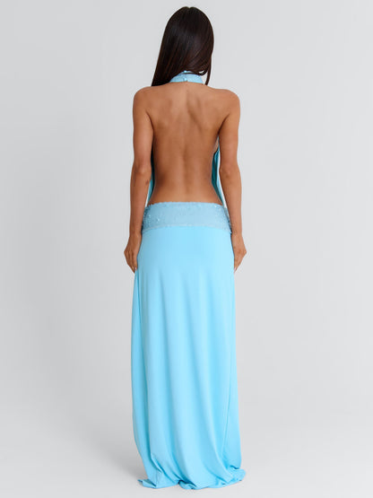 IMENA MAXI DRESS BLUE