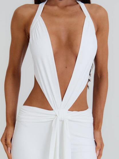ISABELA CAPRI JUMPSUIT WHITE