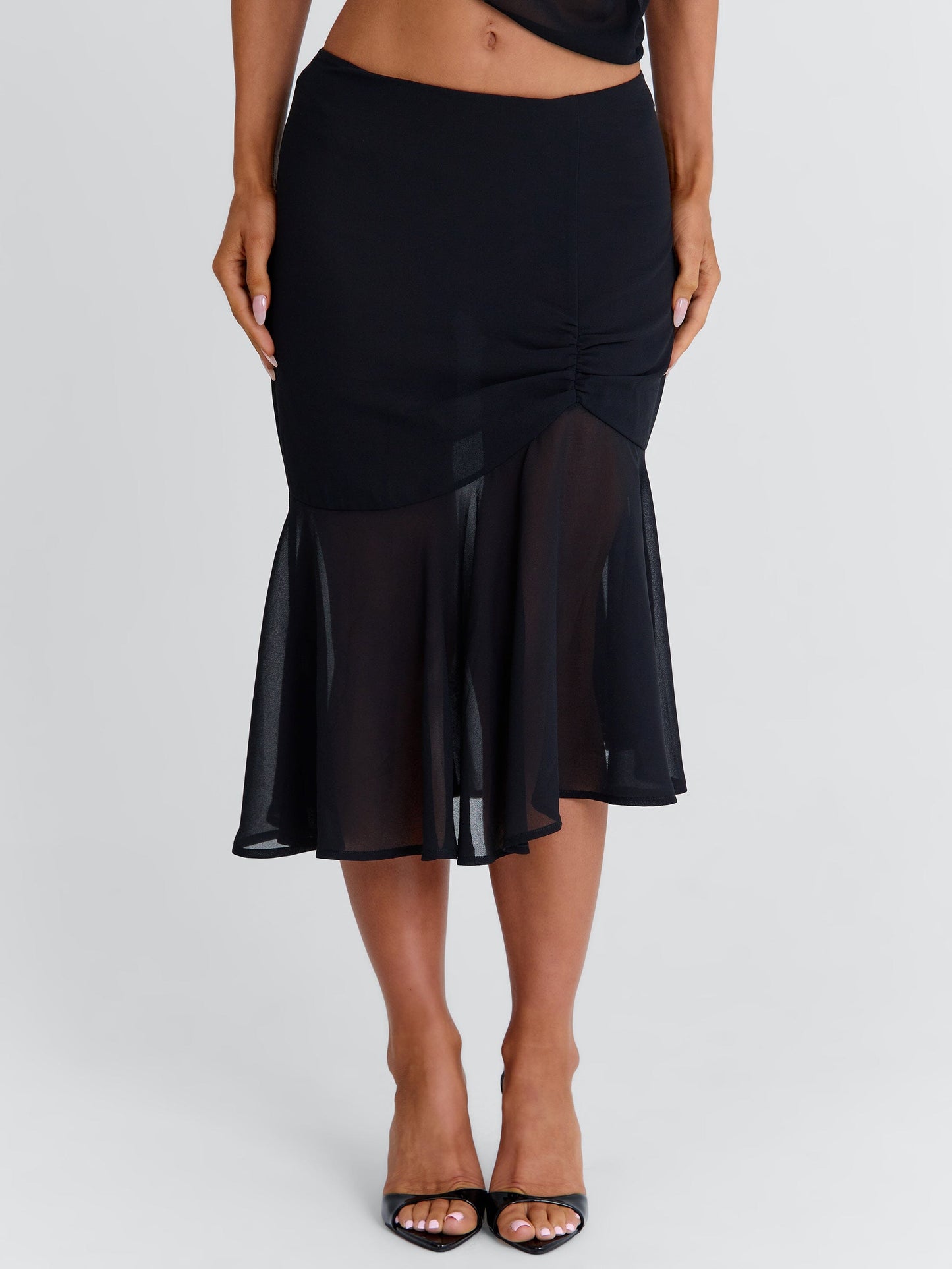 ITZELI MIDI SKIRT BLACK