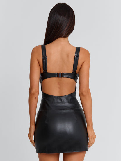 JANICE MINI DRESS BLACK